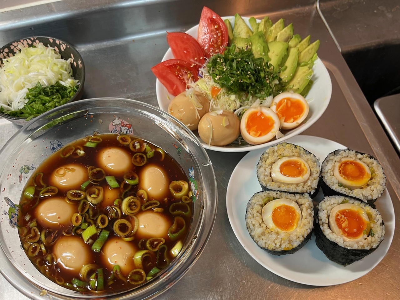たくちゃんの日常（飽きない筋肉飯「味玉」）